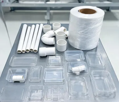 Plastic pipe and packaging components